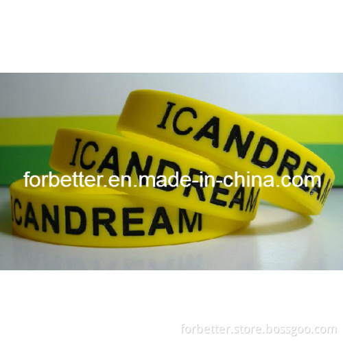 Debossed Silicone Wristband